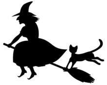 Witch And Black Cat
