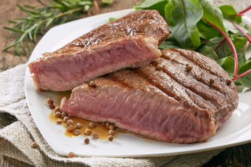 grilled beef steak