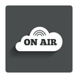 © blankstock - On air sign icon. Live stream symbol.