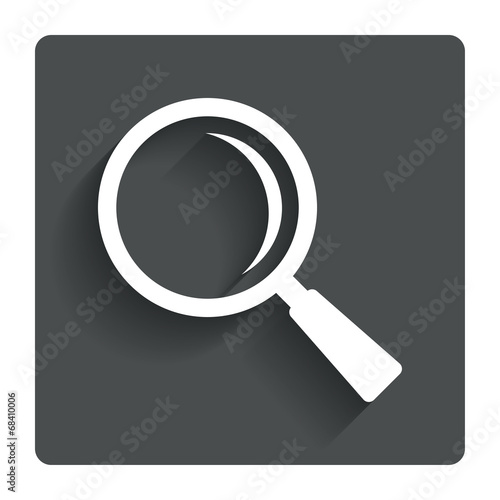 Fotografie, Tablou Magnifier glass sign icon. Zoom tool. Navigation