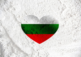 Poster - Bulgaria flag themes idea design on wall texture background