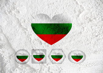 Poster - Bulgaria flag themes idea design on wall texture background