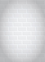  seamless a white brick wall with shading in the corners