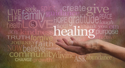 Canvas Print - gentle healing words