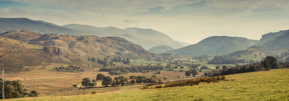 A valley in the Lake District, UK - obrazy, fototapety, plakaty 