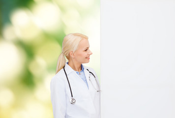 Sticker - smiling female doctor with stethoscope