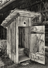 Wall Mural - outhouse