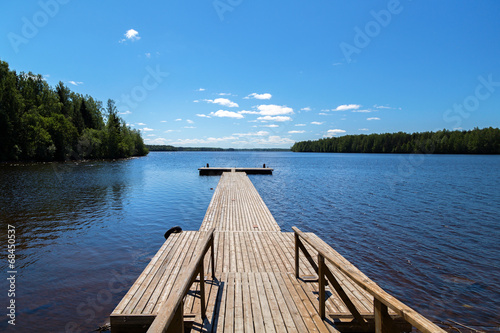 Plakat na papierze fotorealistycznym Molo drewniane