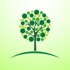 Wall Mural - Tree icon vector illustration