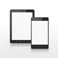 Wall Mural - smart phone and tablet