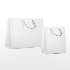 Sticker - blank shopping paper bags