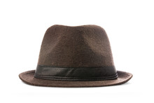 Brown Hat Isolated On White