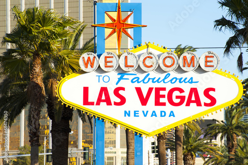Fotoboard na płycie Witamy w znaku Las Vegas