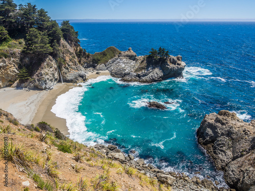 Fotoboard na płycie Mcway spada, big sur na highway1, ca, usa