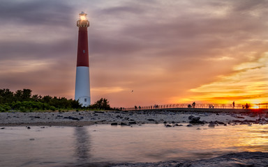 Sunset over Barnegat Lighthouse