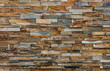 Natural colorful stone wall for background and texture