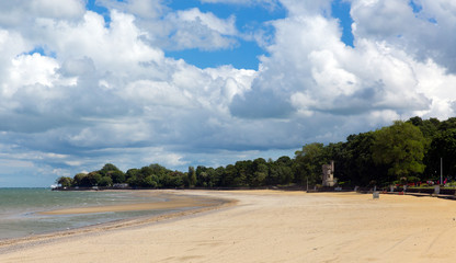 Canvas Print - Sandy beach Ryde Isle of Wight England uk