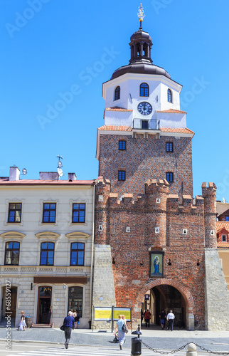 Tapeta ścienna Krakow gate (brama krakowska) in lublin, poland
