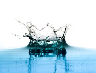  splash water isolated on a white background