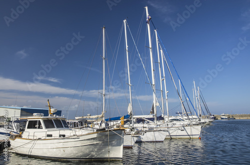 Naklejka nad blat kuchenny Sailing boats