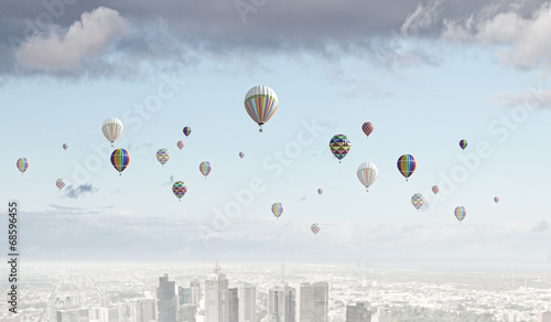 Fotoboard na płycie Latające balony