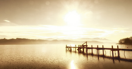 Wall Mural - jetty panorama (5)