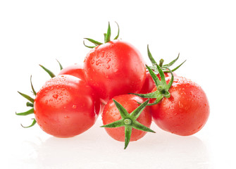 Wall Mural - Tomatoes isolated on white background