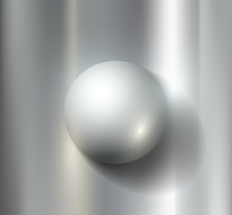 Wall Mural - metal ball