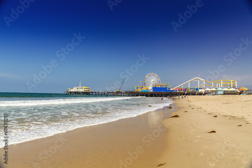 Naklejka samoprzylepna Plaża Santa Monica