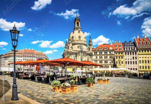 Tapeta ścienna Starożytne miasto Drezno, Niemcy.
