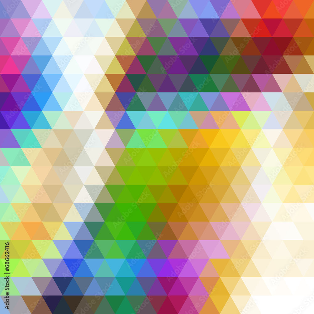 Multicolor Abstract Background Consisting of Triangles