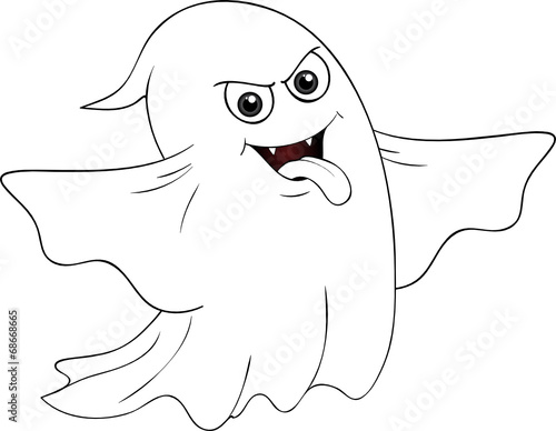 Gespenst Ausmalvorlage – Stock-Vektorgrafik | Adobe Stock