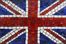 Mosaic Flag Of Great Britain Or United Kingdom