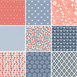 © Happy Art - Seamless patterns set - simple wedding theme