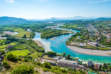 Wall Mural - View at Albanian nature