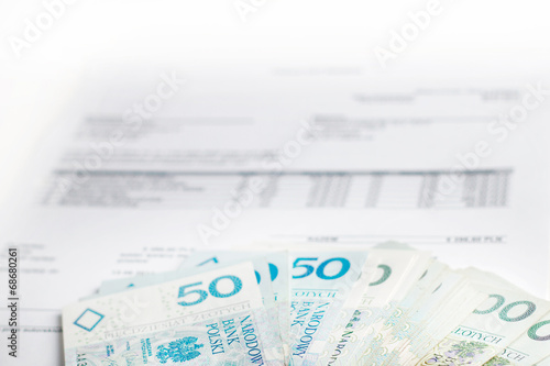 Waluta Pieniadze Faktura Finanse Buy This Stock Photo And