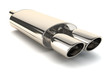Chrome exhaust pipe