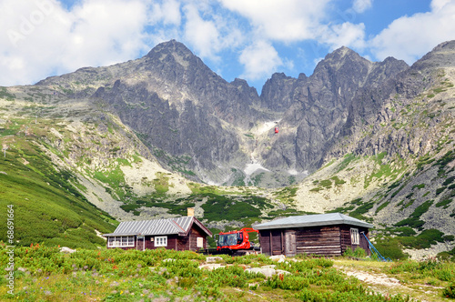 Obraz na płótnie canvas Wysokie tatry i lomnicky stit, słowacja, europa