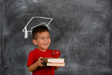 Wall Mural - Child With Books