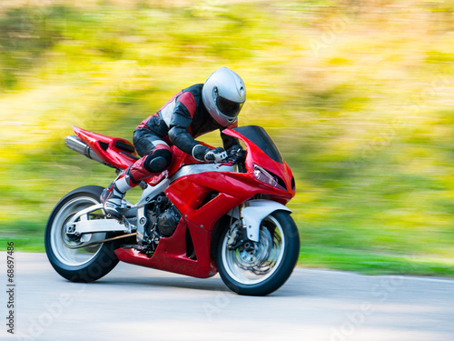 Naklejka na szybę Motorbike racing