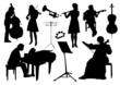 Orchestra silhouettes