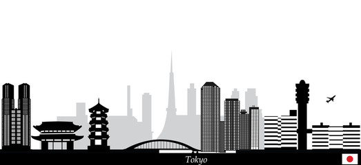 Poster - tokyo japan city skyline