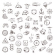 © Natis - Travel and navigation, sketches of icons vector set