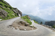 U turn road in Himalayas