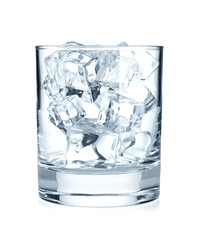 Poster - Glass with ice cubes