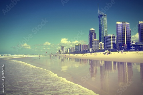Valokuva Surfers Paradise, Australia. Cross processed filtered tone.