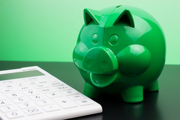 Piggy Bank With Calculator