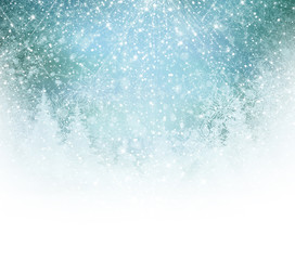 Wall Mural - vector winter background.