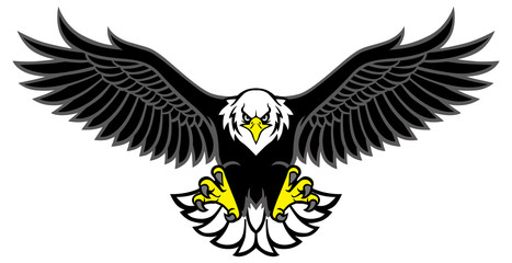 eagle mascot spread the wings