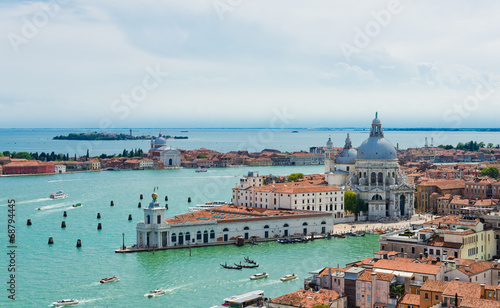 Naklejka nad blat kuchenny Panoramic view of Venice from San Marco bell tower, Italy